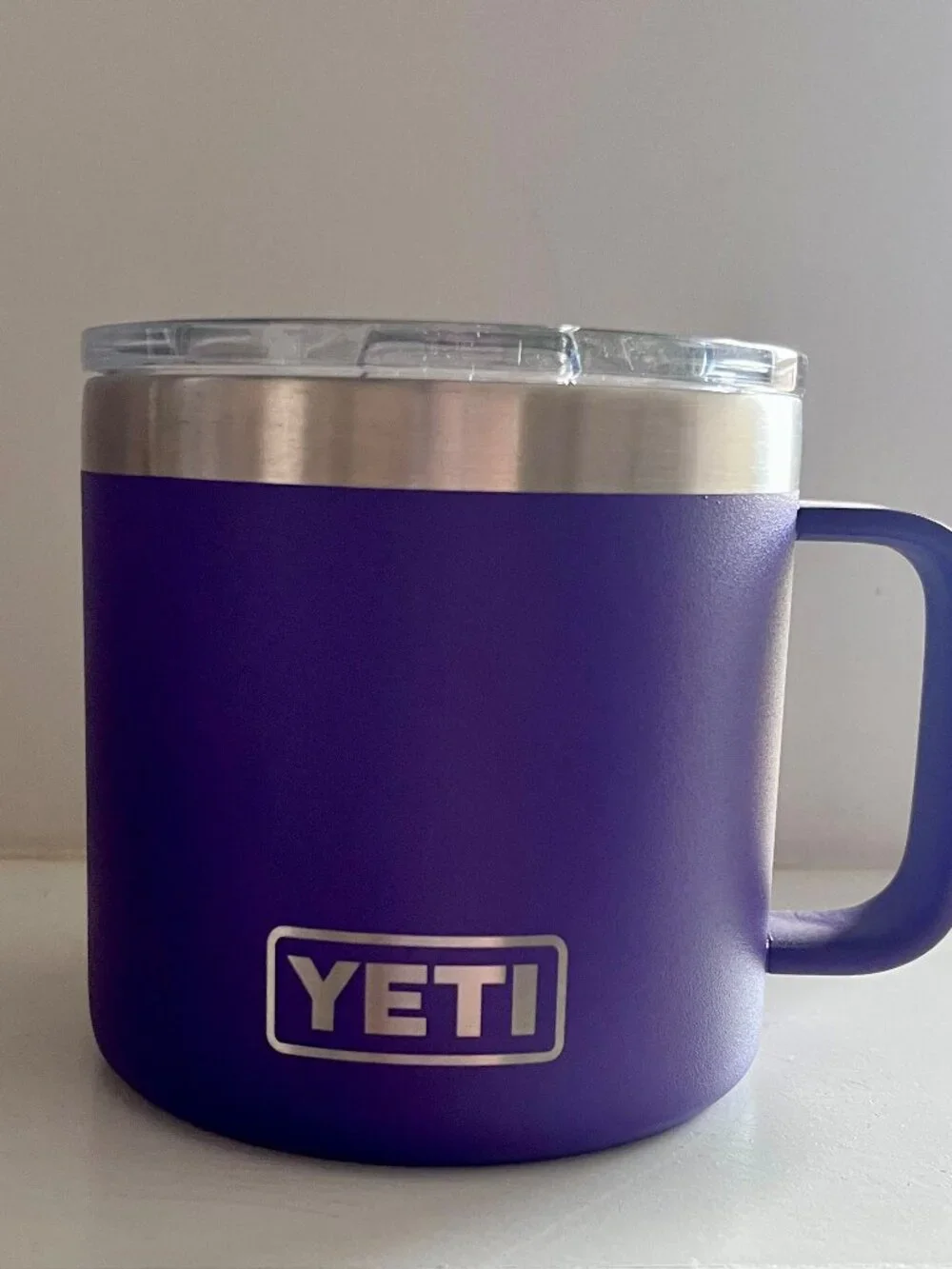 YETI Rambler 14 oz Mug in the retired Peak Purple color